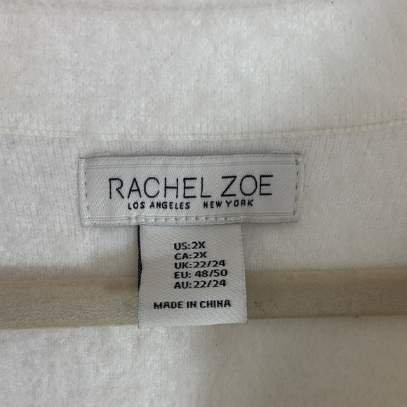 Rachel Zoe White Teddy Jacket- Women’s Plus Size 2X - Picture 2 of 7